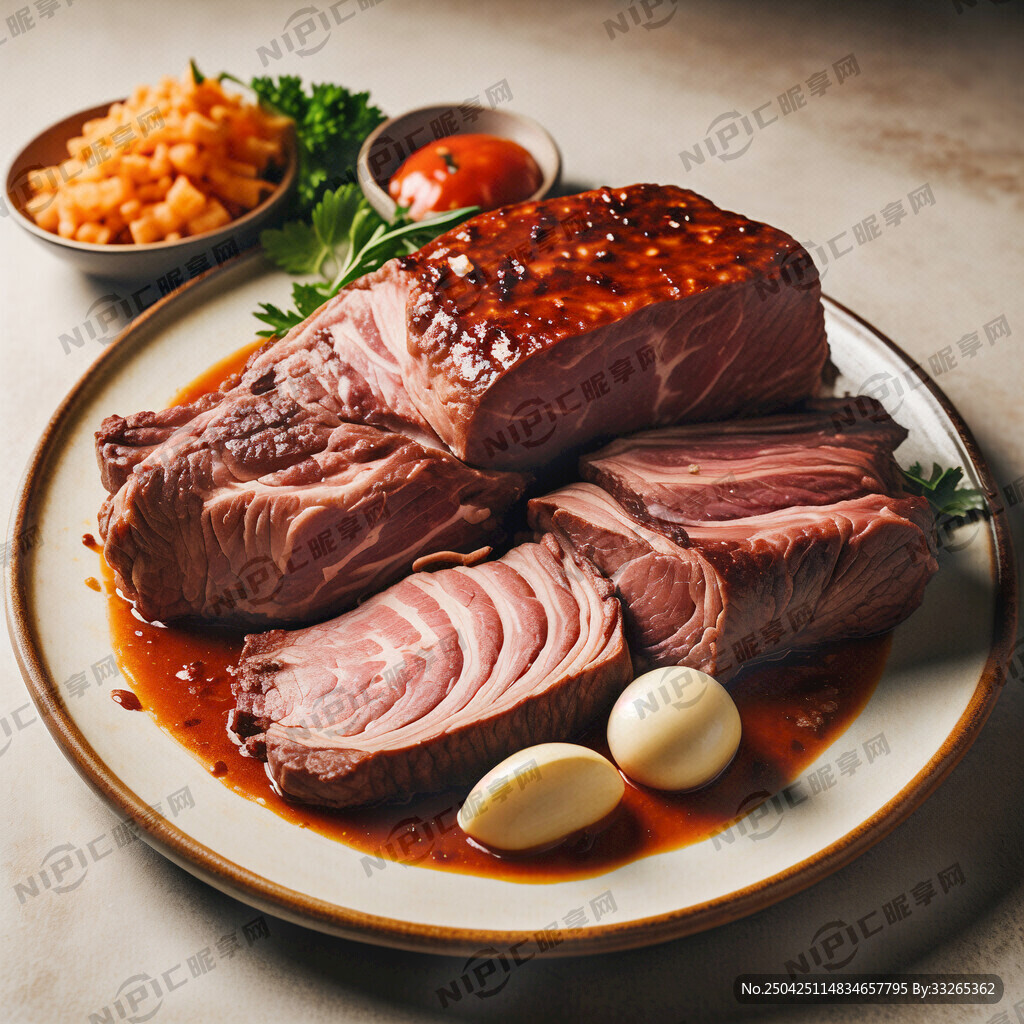 需要一张写实的韩式烤牛肉的图