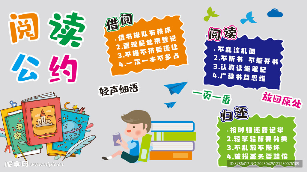 图书一角文化墙  幼儿园