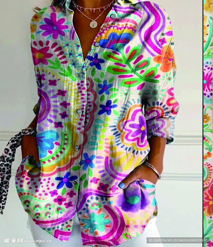 手绘质感的卡通画