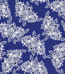 蓝底白花精美花纹图案