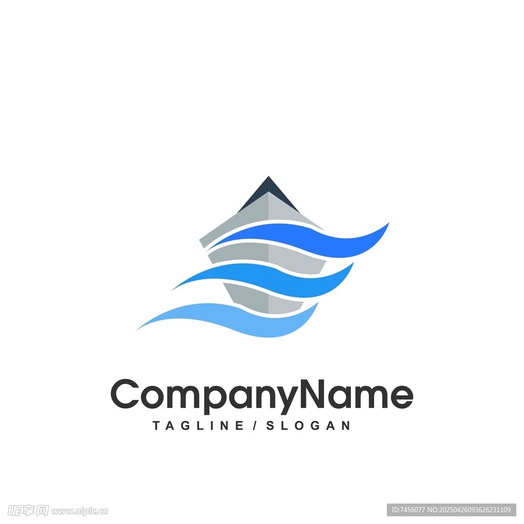 山水风格企业标志设计