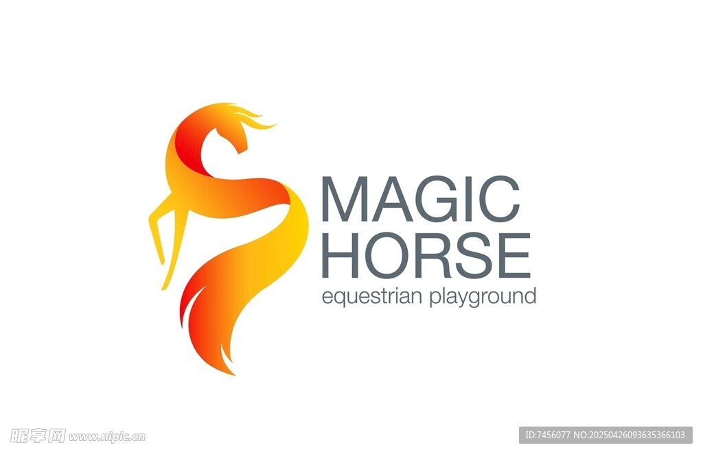 魔法马标志设计