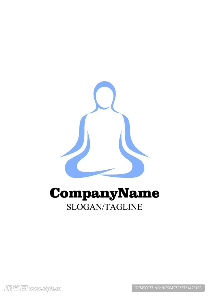 冥想主题公司标志设计