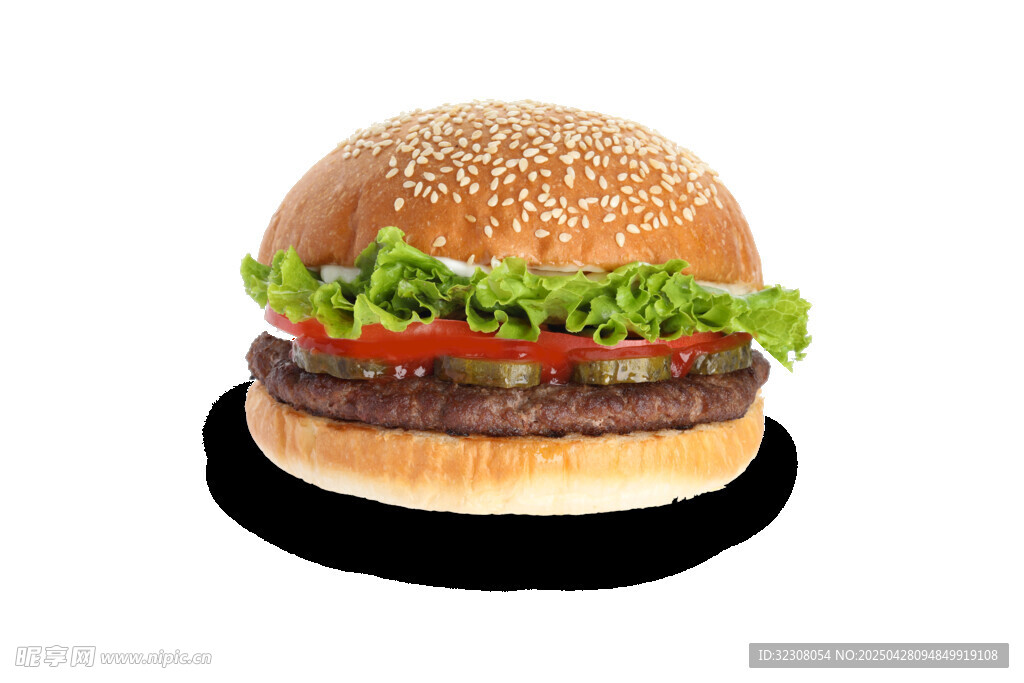 美味双层牛肉汉堡