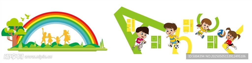 儿童乐园欢乐游玩场景