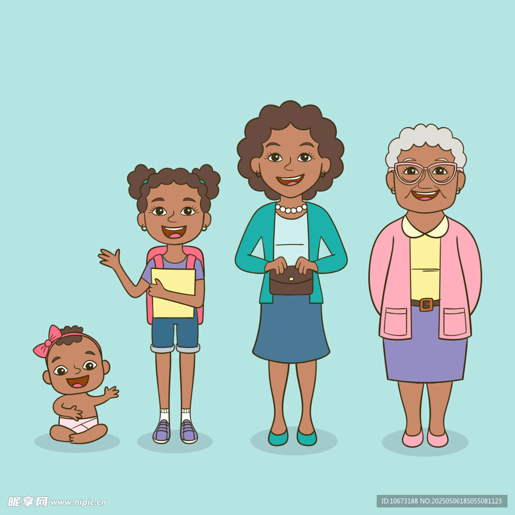 人生不同阶段的形象