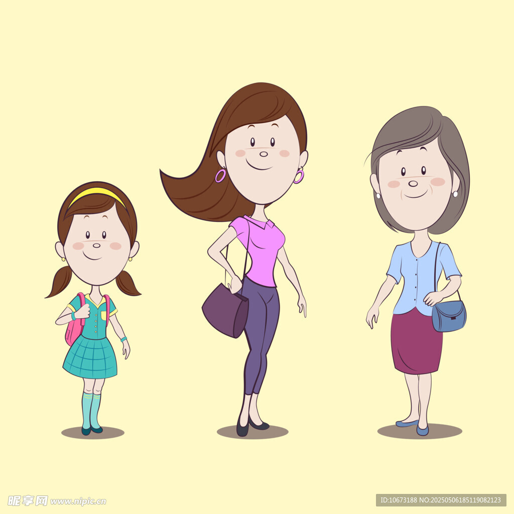 人生不同阶段的形象