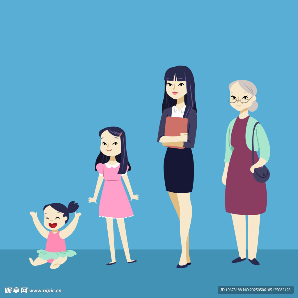 人生不同阶段的形象