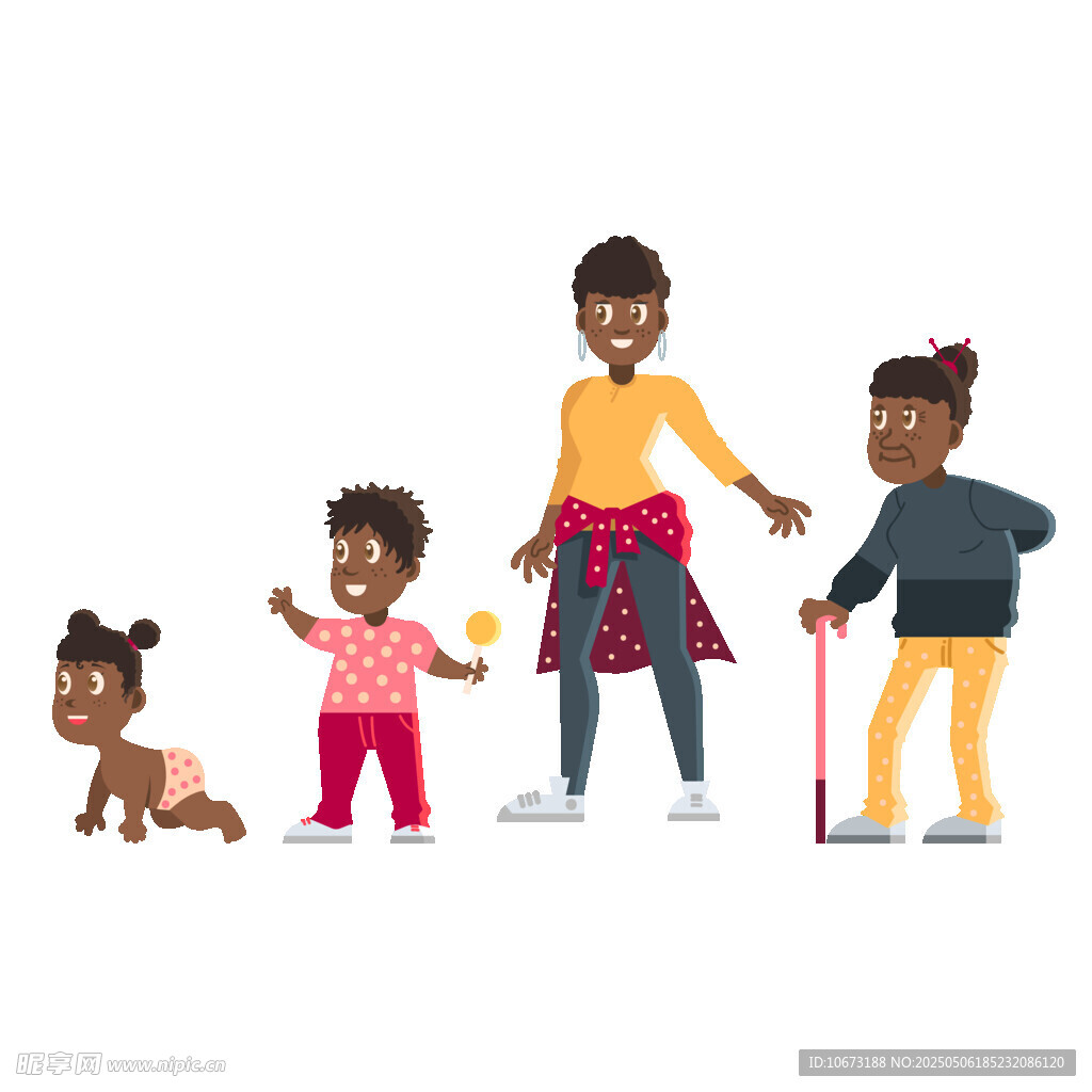 人生不同阶段的形象