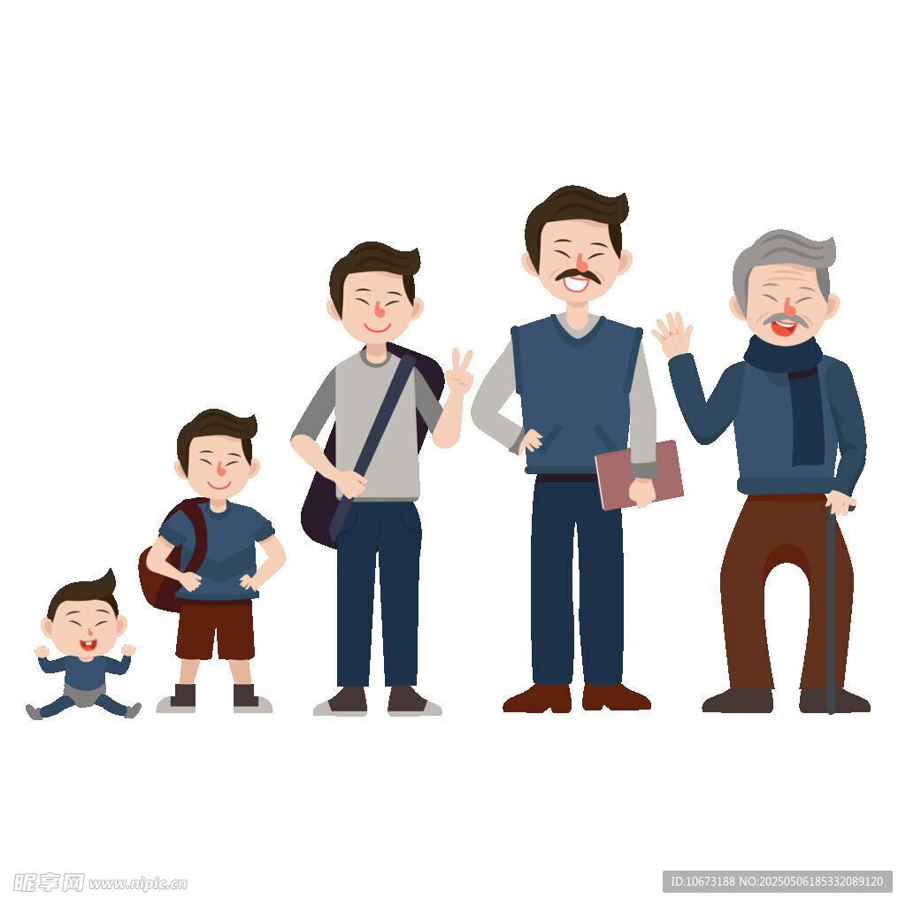 人生不同阶段的形象