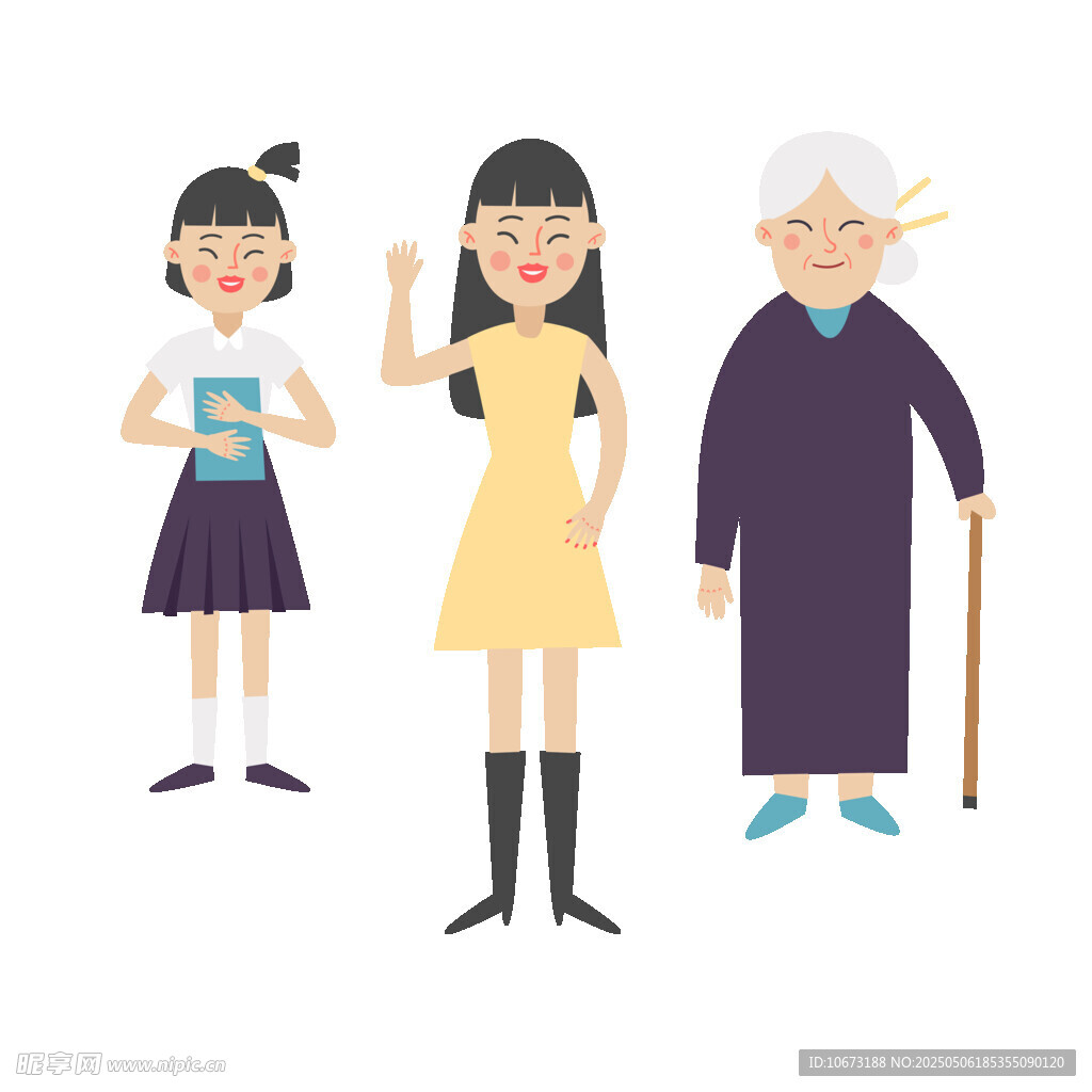 人生不同阶段的形象