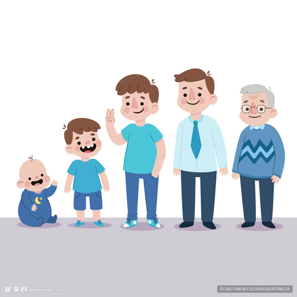 人生不同阶段的形象