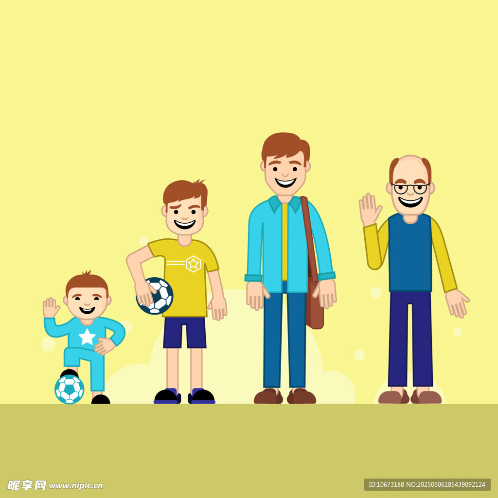 人生不同阶段的形象