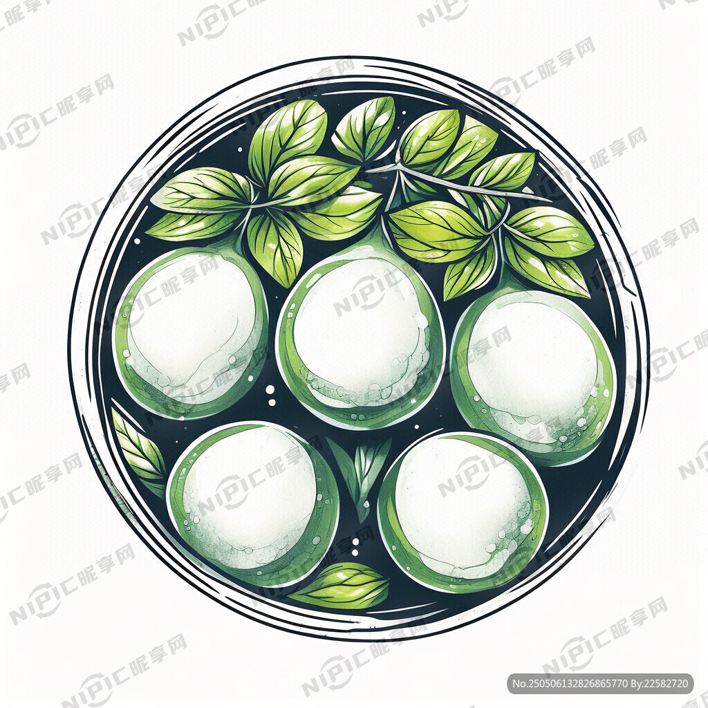 授权并同意紫苏梅手绘风格