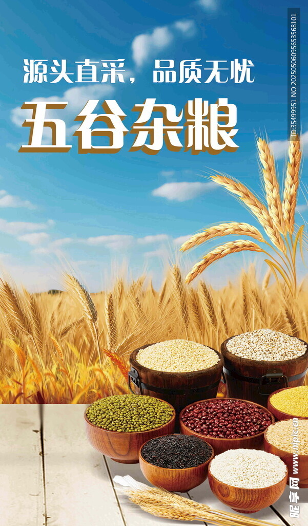 五谷杂粮展板