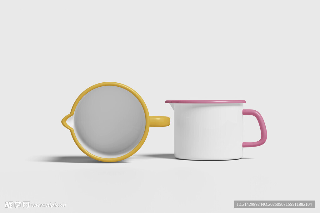  搪瓷缸样机素材