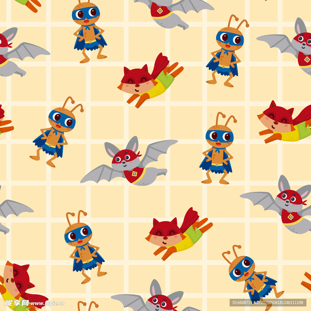 超级英雄蚂蚁图案背景