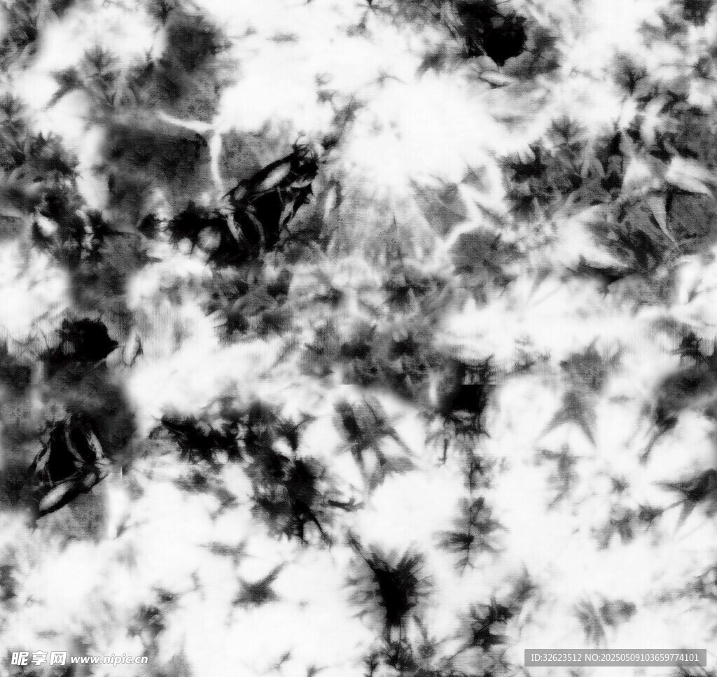 黑白抽象水墨纹理图案