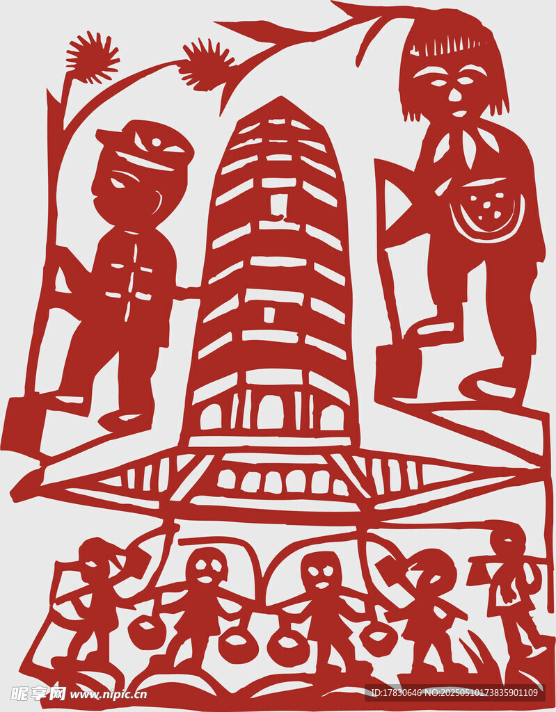 剪纸艺术展现多样场景