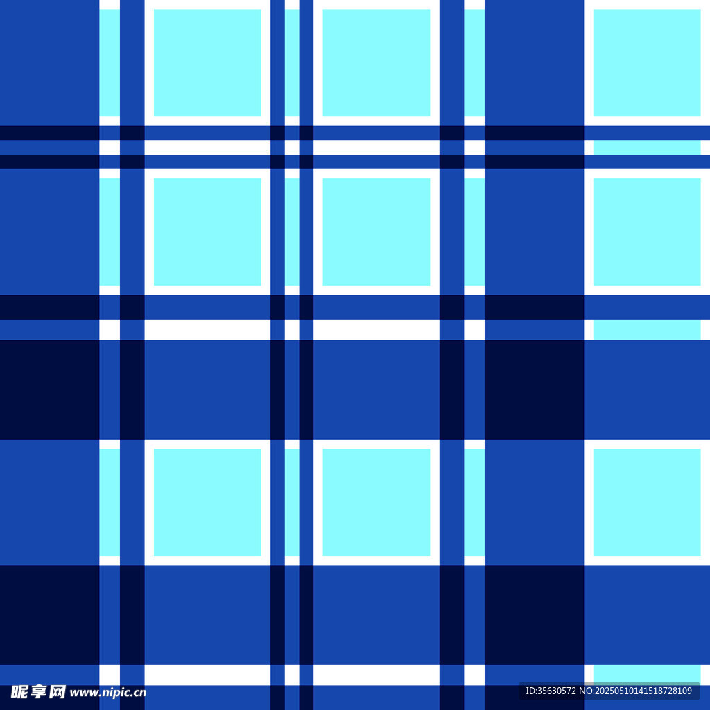 蓝色格子图案背景纹理