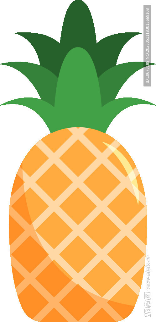 可爱卡通菠萝形象