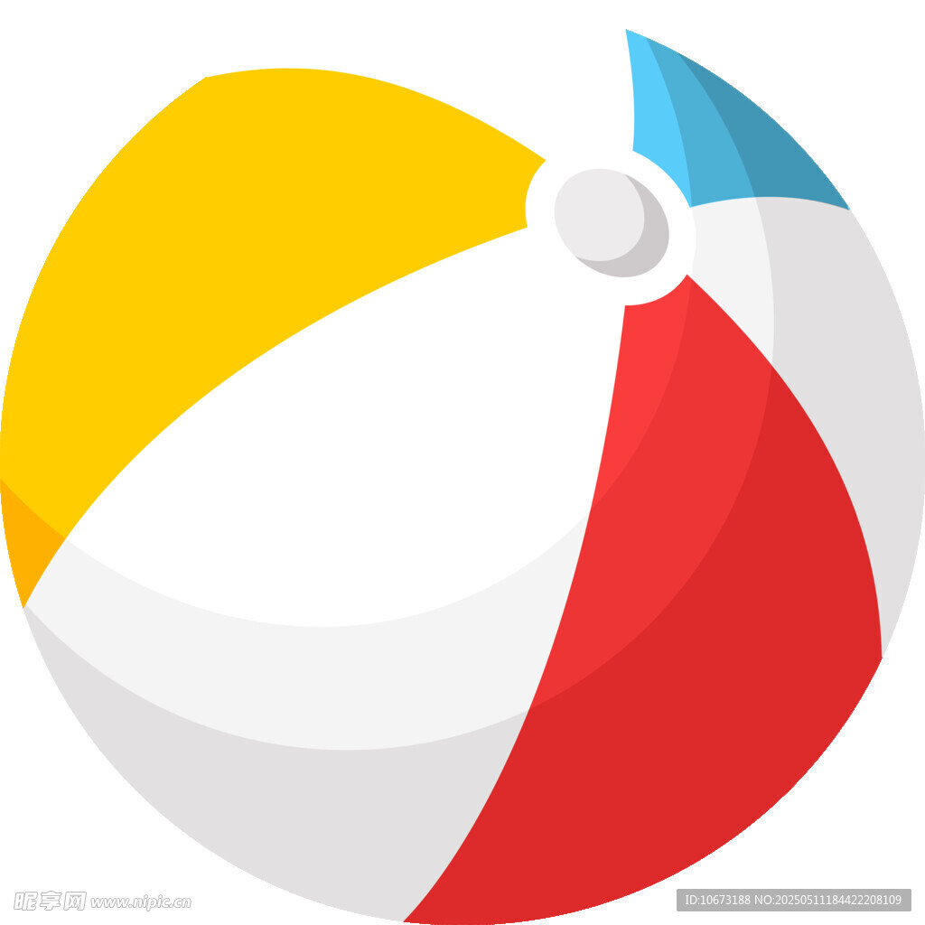 彩色沙滩球图标