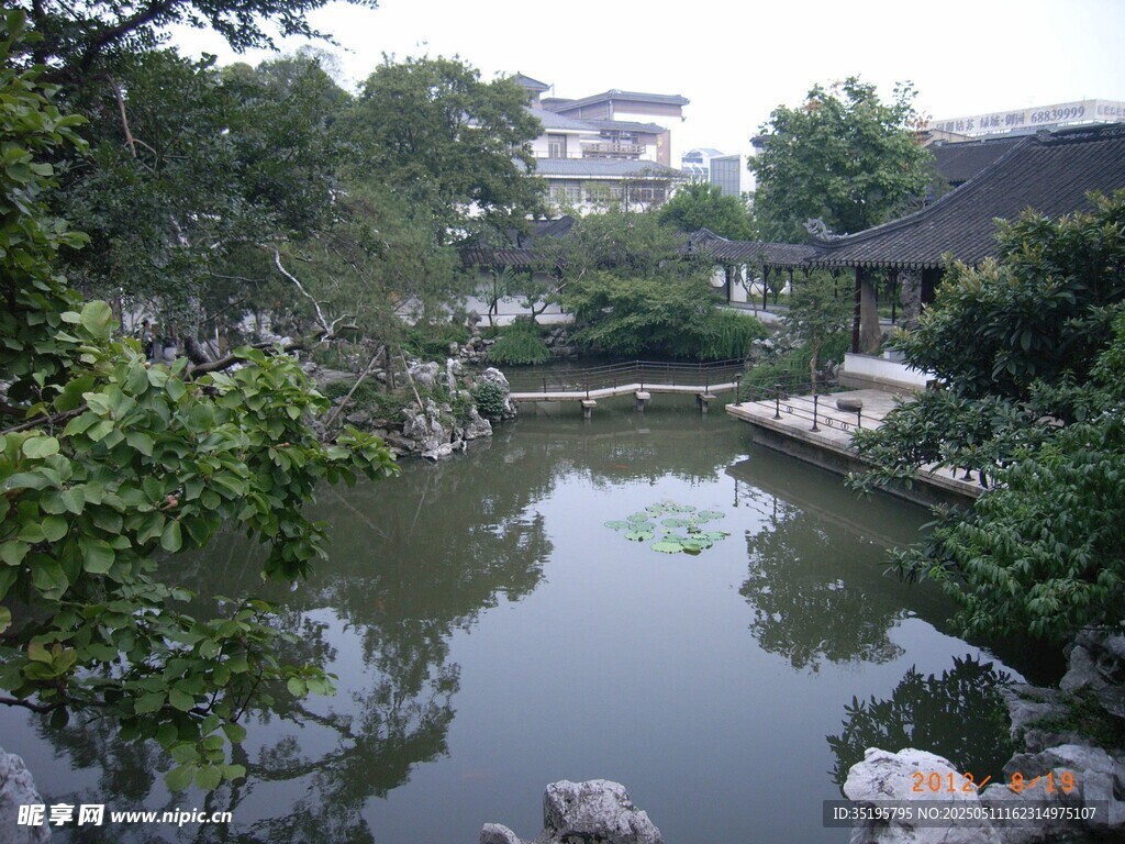 中式园林水景清幽景致