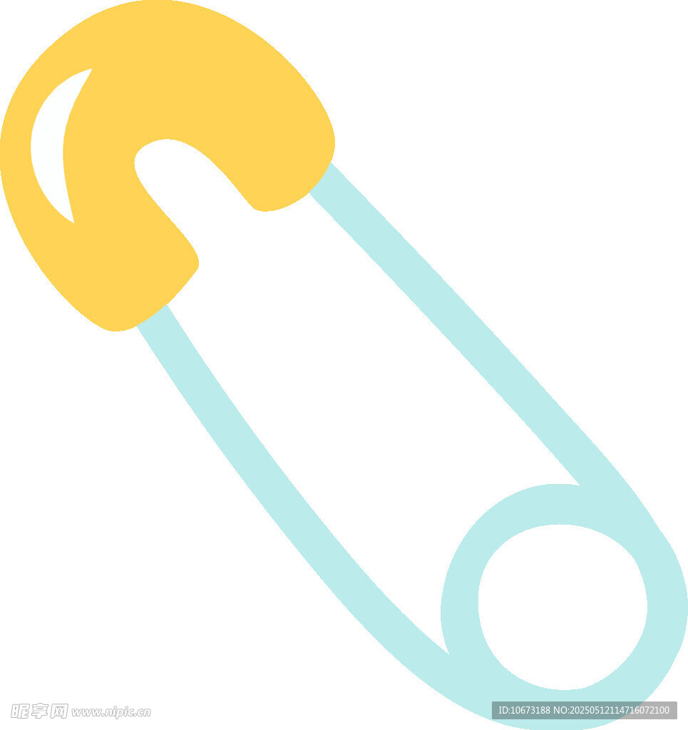 可爱安全别针图标