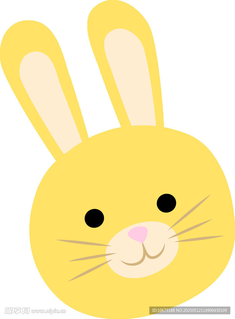 可爱黄色兔子头像