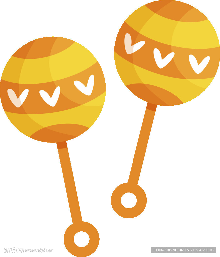 可爱双响板玩具