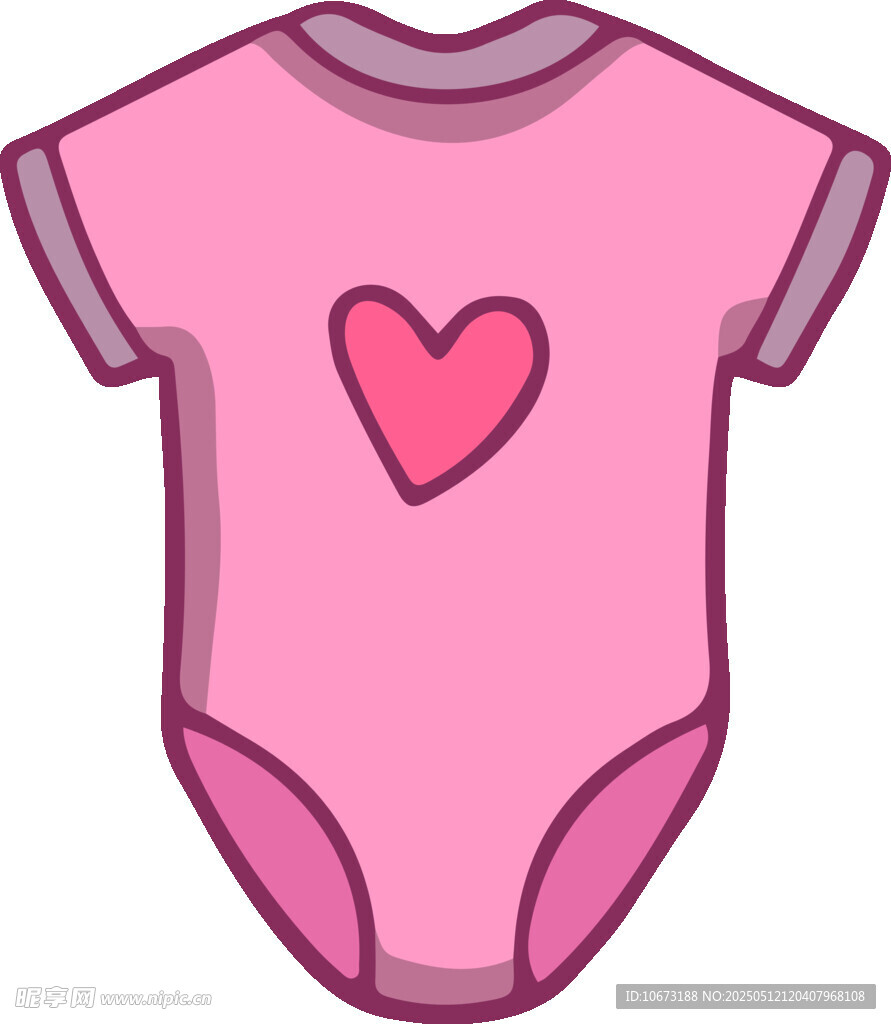 粉色爱心婴儿连体衣