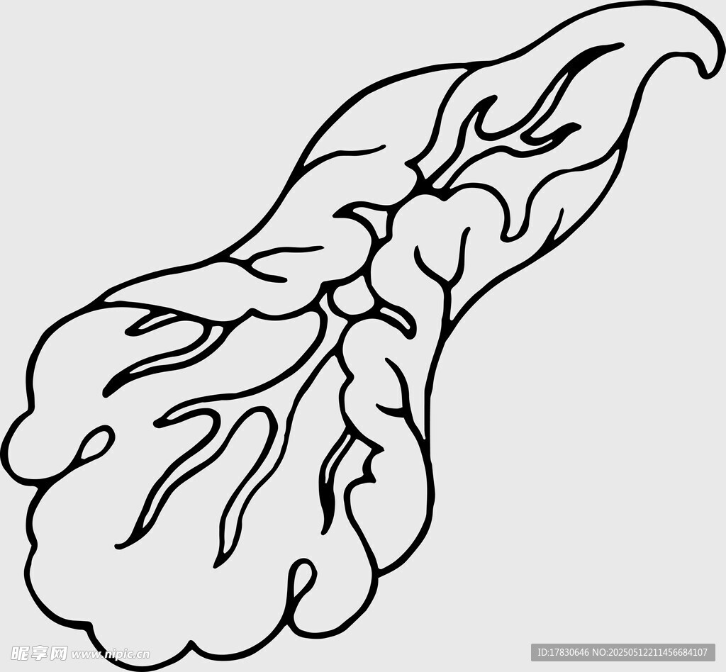 手绘白菜简笔画