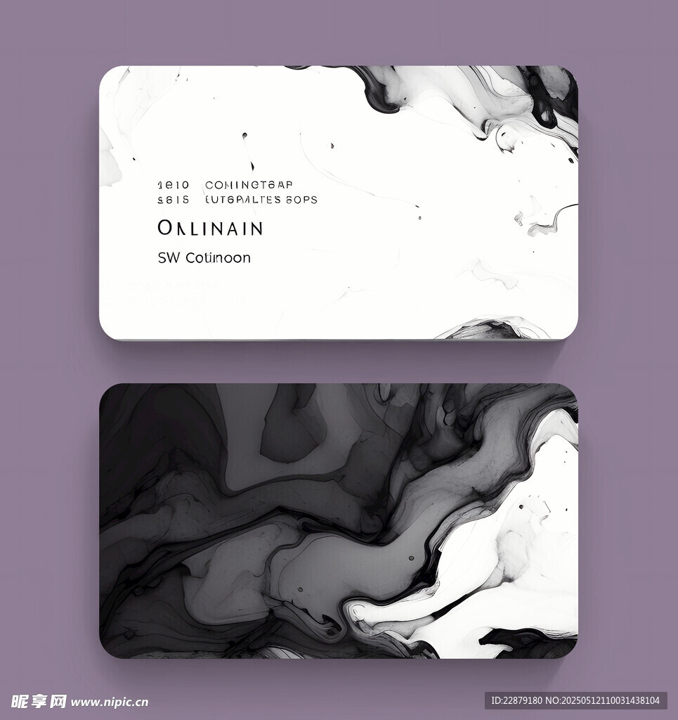 水墨名片背景