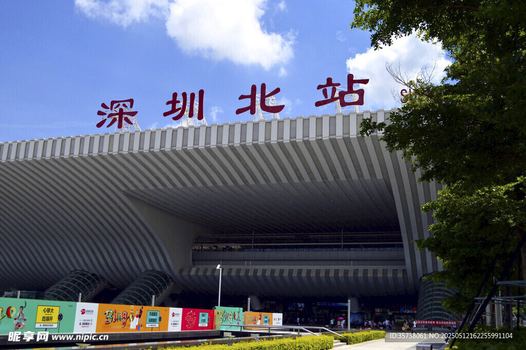 深圳北站外观景象