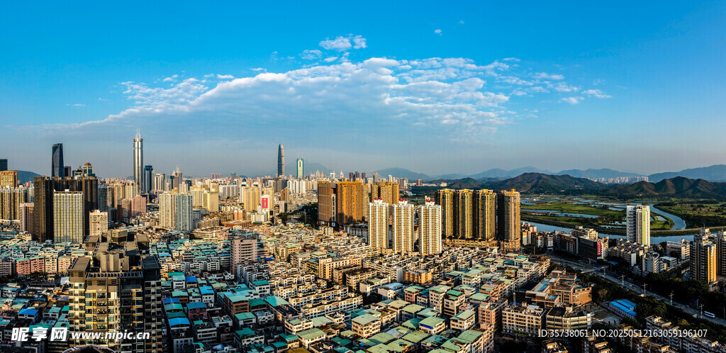 繁华都市全景俯瞰