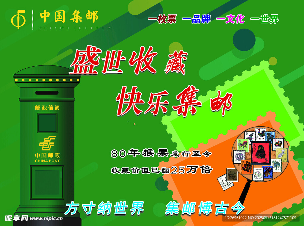 中国集邮 方寸天地 宣传展板