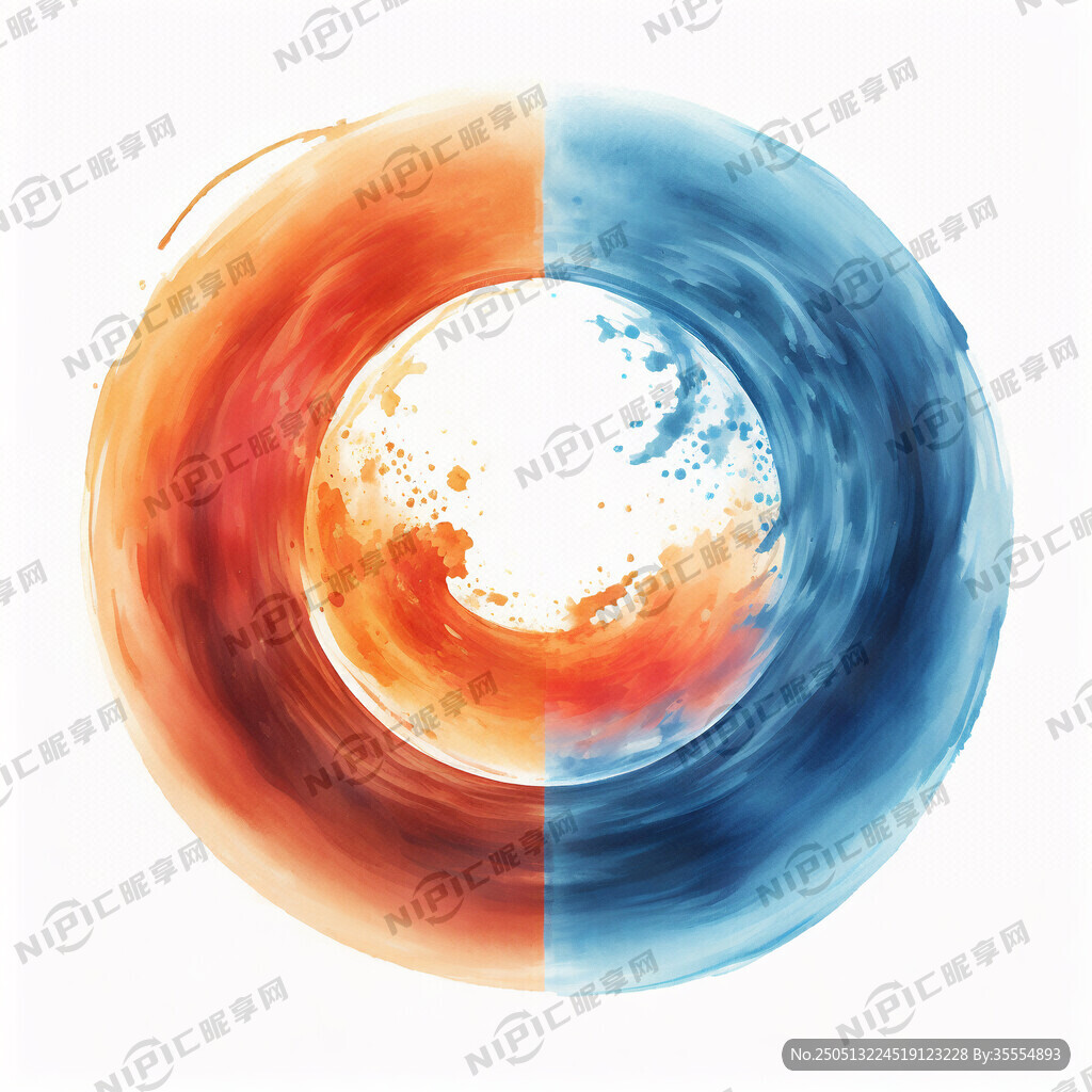 橙蓝相间宇宙光球 更像阴阳光球