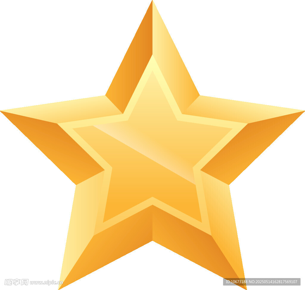 金色五角星图标