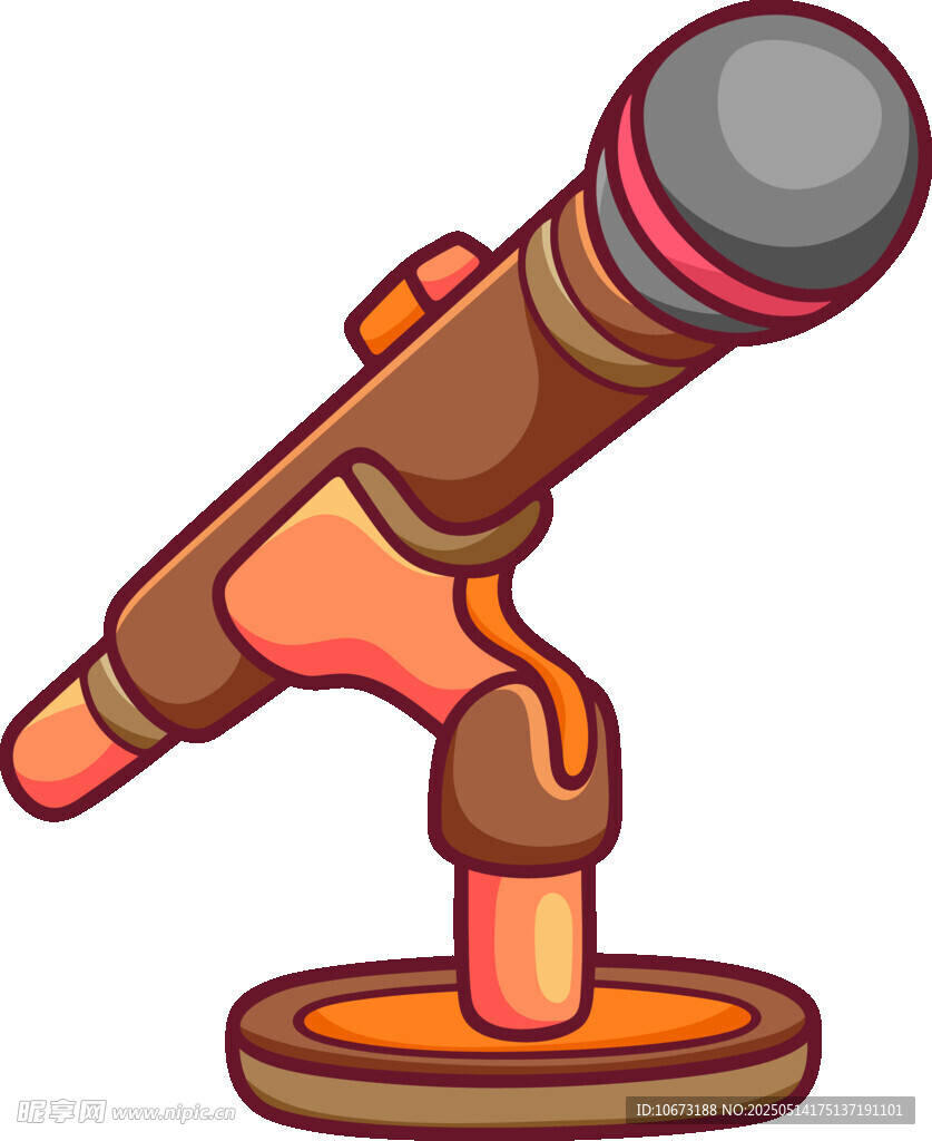 卡通风格麦克风