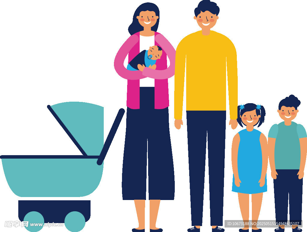 幸福家庭的温馨亲子时刻