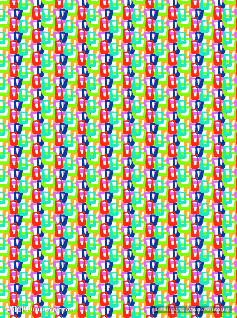 多彩立体图案背景纹理