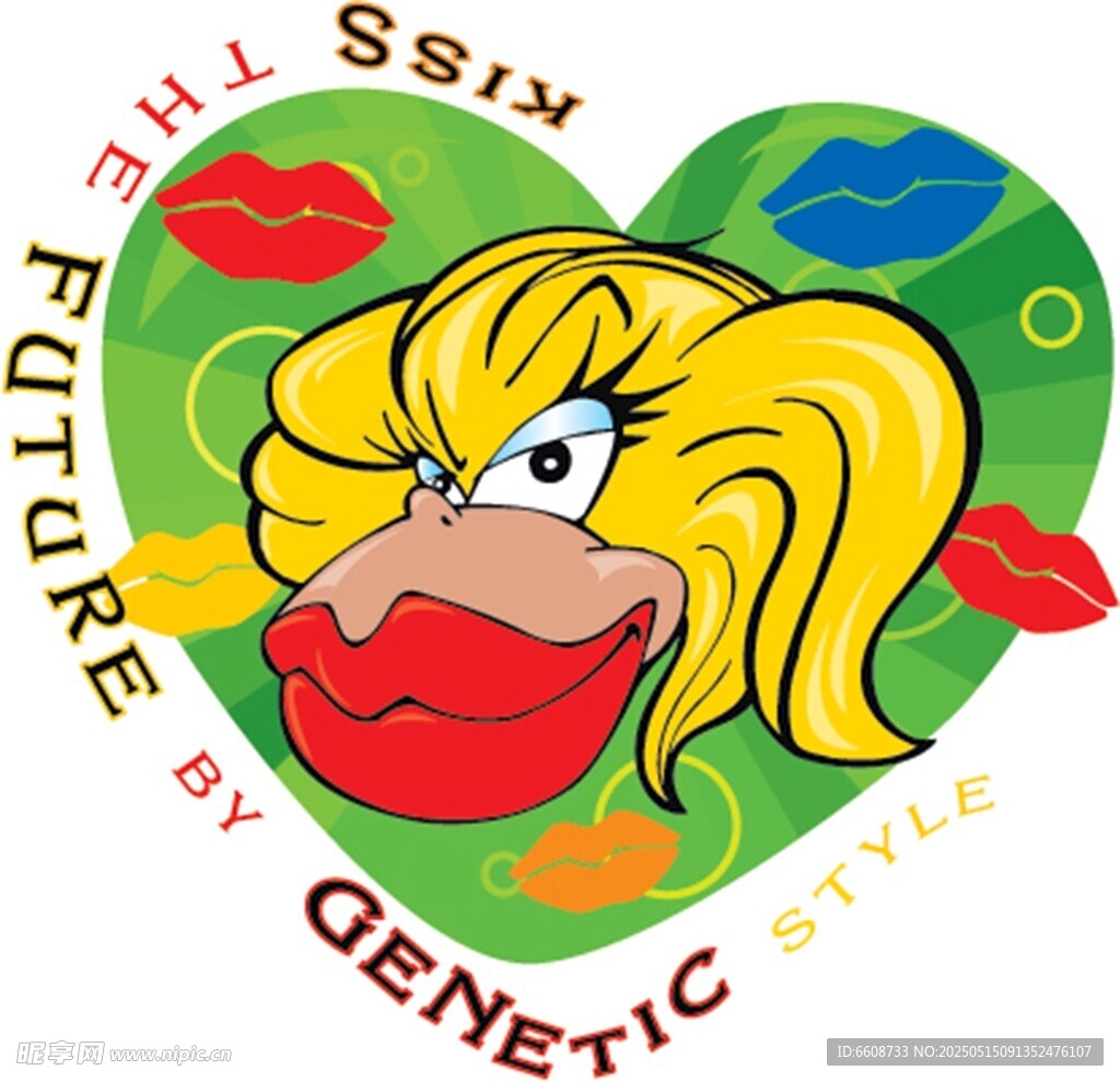 基因打造的未来时尚人脸