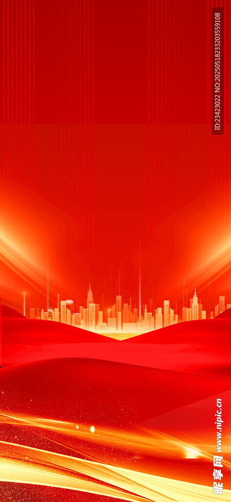 红色背景