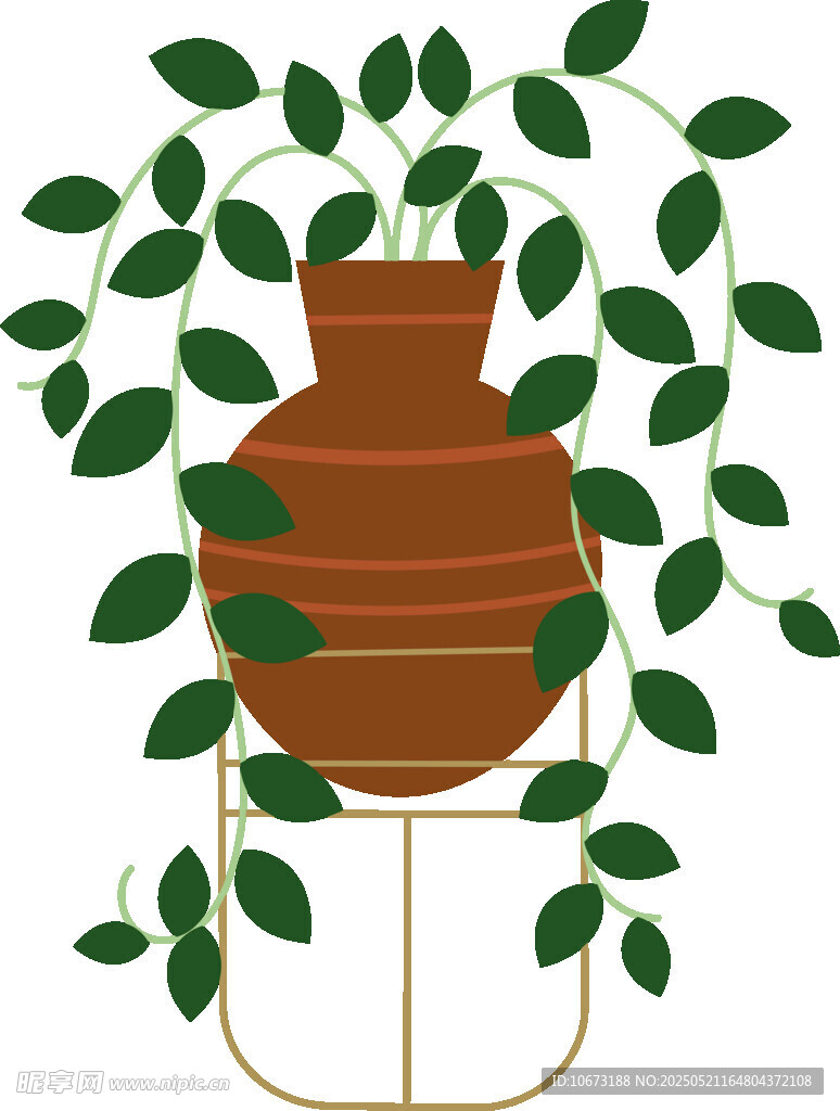 陶罐绿植装饰摆件