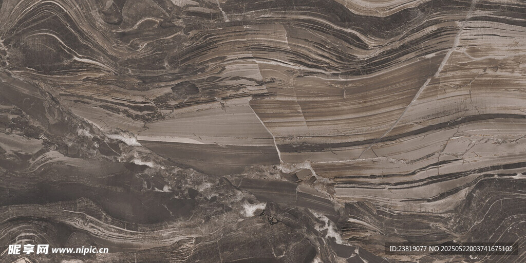 纹理独特的深棕色大理石