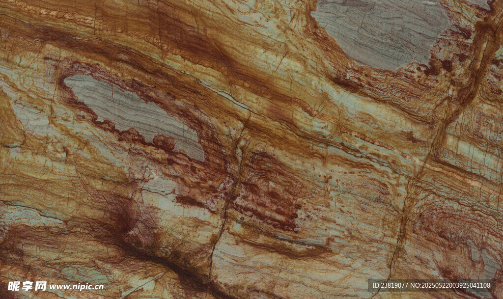 纹理独特的岩石表面