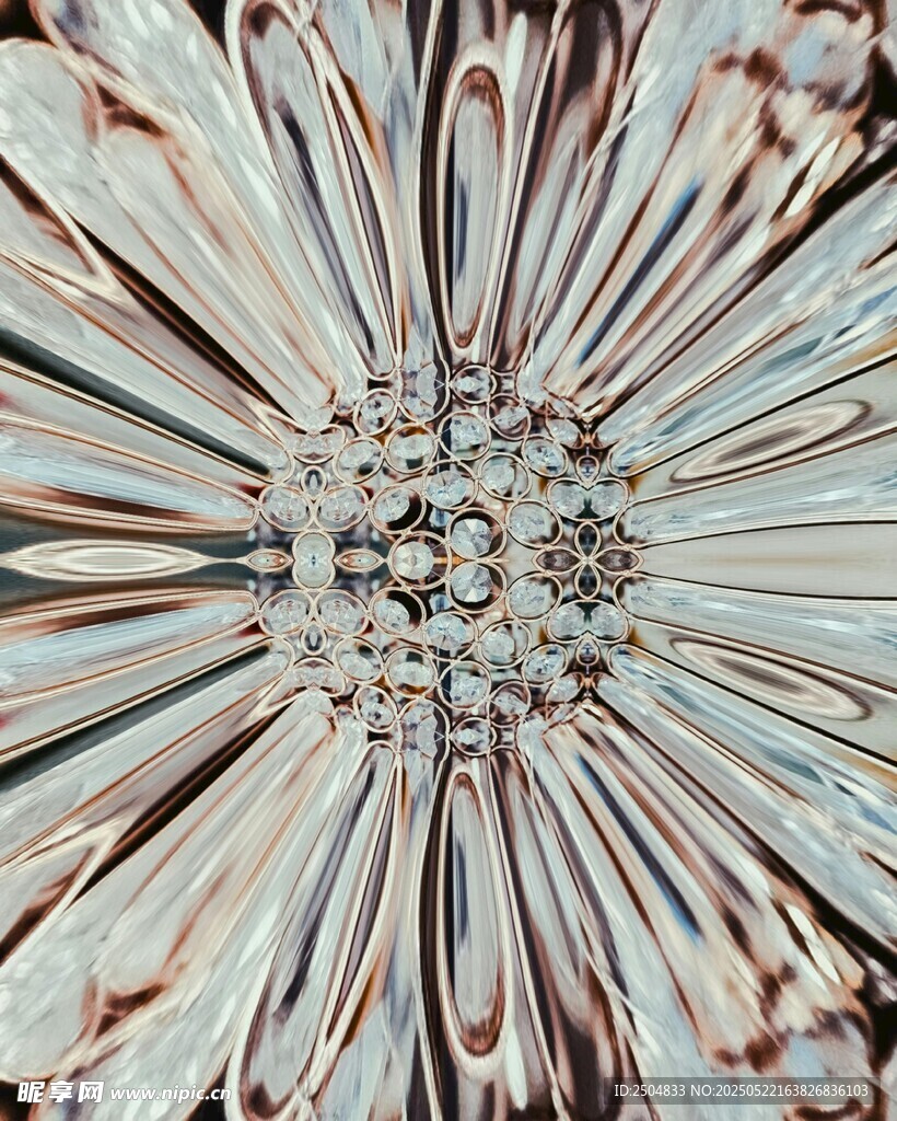 抽象对称花纹图案