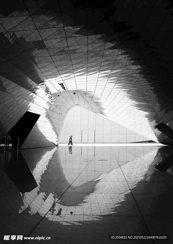 未来感建筑空间光影景象