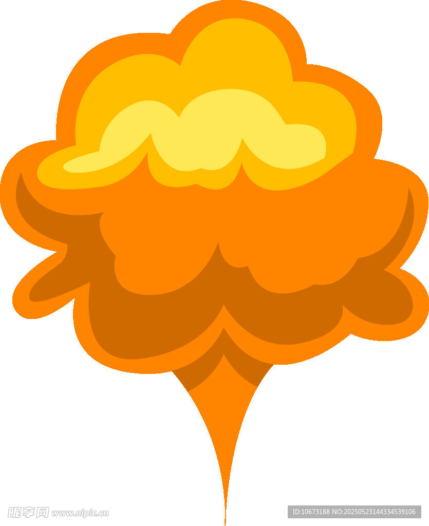 卡通爆炸云图案