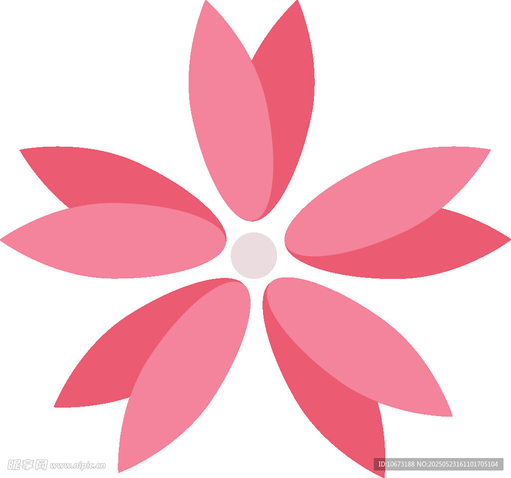 粉色花瓣花朵图案